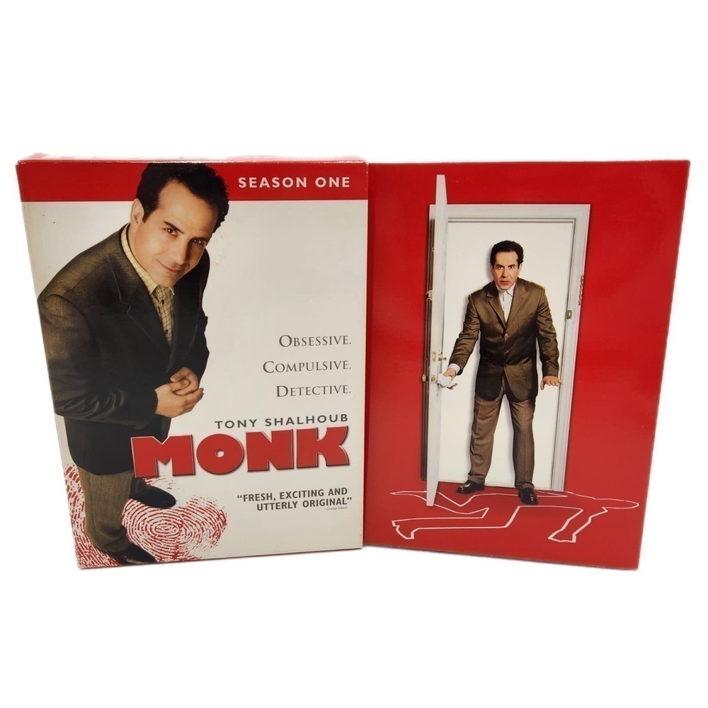 MONK
Season 1 BOX SET OF 4 DISCS 
Starring Tony Shalhoub
TV Series
Funny‎